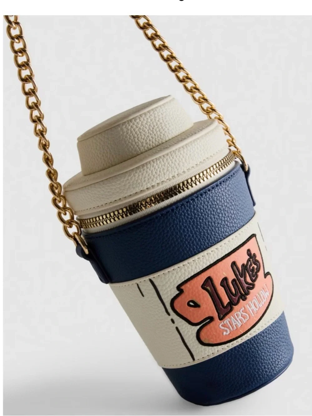 Primark Gilmore Girls Luke’s Stars Hollow Mini Crossbody Bag Zip Navy/White